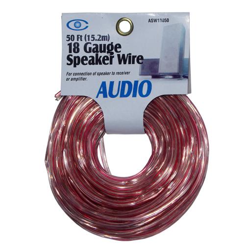 50FT(15.2M) 18 Gauge Speaker Wire